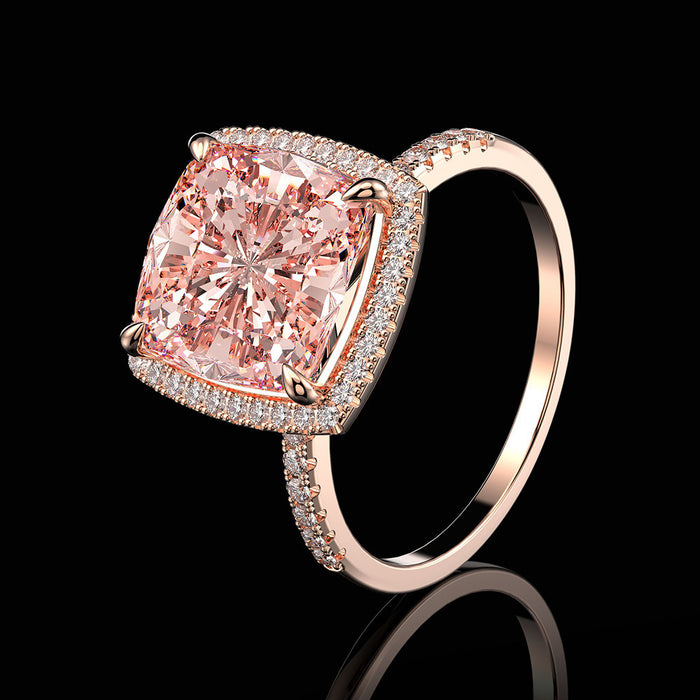 Wholesale Fashionable rose gold square ring