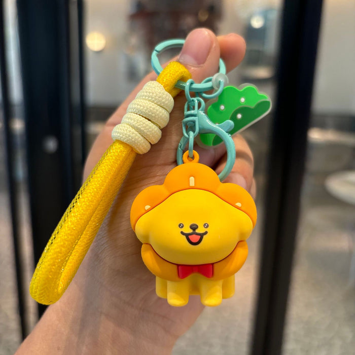 Wholesale Cute puppy  keychain schoolbag pendant