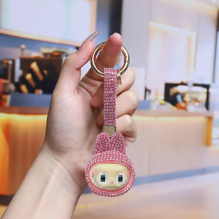 Wholesale Cute cartoon rhinestone keychain