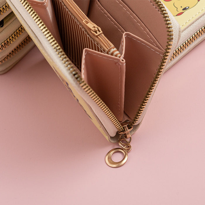 Wholesale Cute cartoon print short zippered wallet