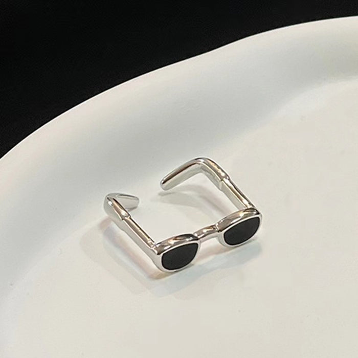 Wholesale Glasses Alloy Ring JDC-RS-TongS004