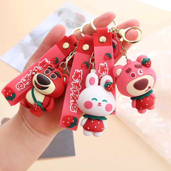 Wholesale Cute Cartoon Soft Rubber Doll Keychain JDC-KC-BoYue003