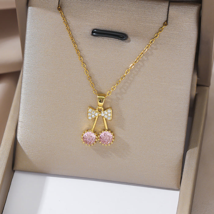 Wholesale Necklace Colored Zircon 26 English Letter Pendant Fashion Letter Pendant Jewelry