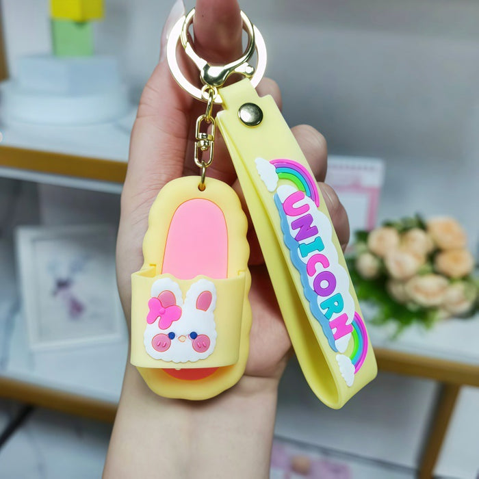 Wholesale Cartoon Slipper Keychain Fashion Decorative Gift for Birthday MOQ≥2