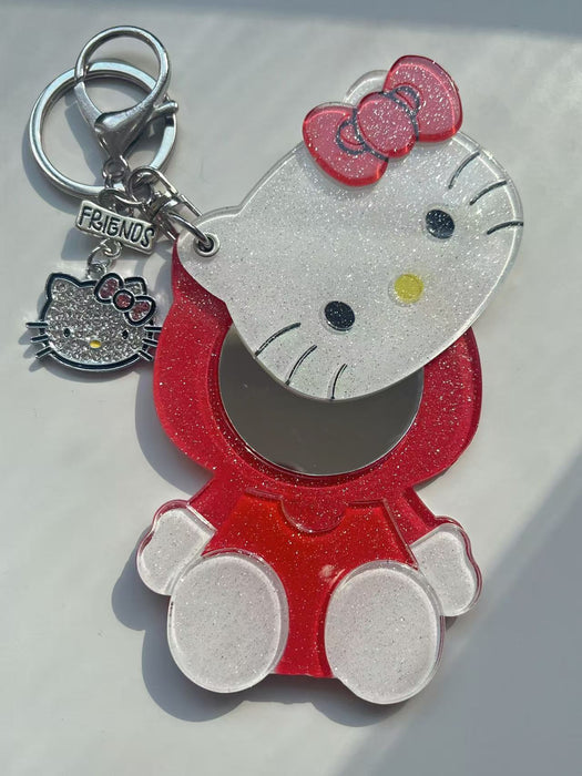 Wholesale Cute Cartoon Cat Mirror Keychain