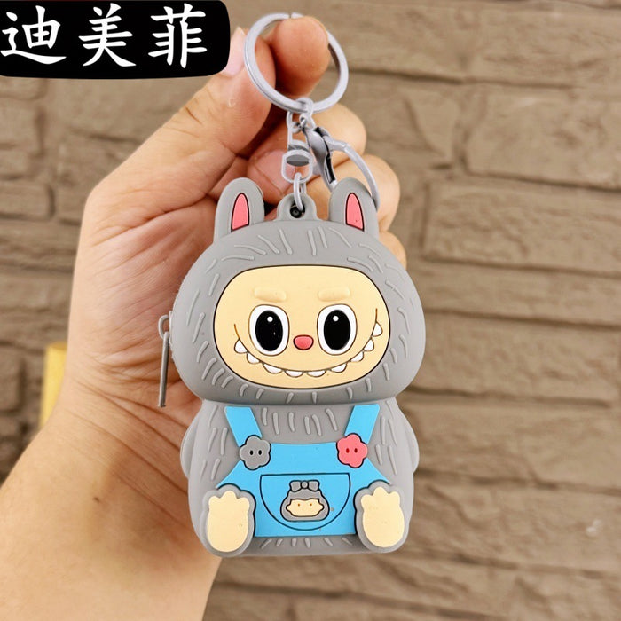 Wholesale Cute Coin Purse Keychain Cartoon Doll Keychain Couple Student Bag Claw Machine Small Pendant