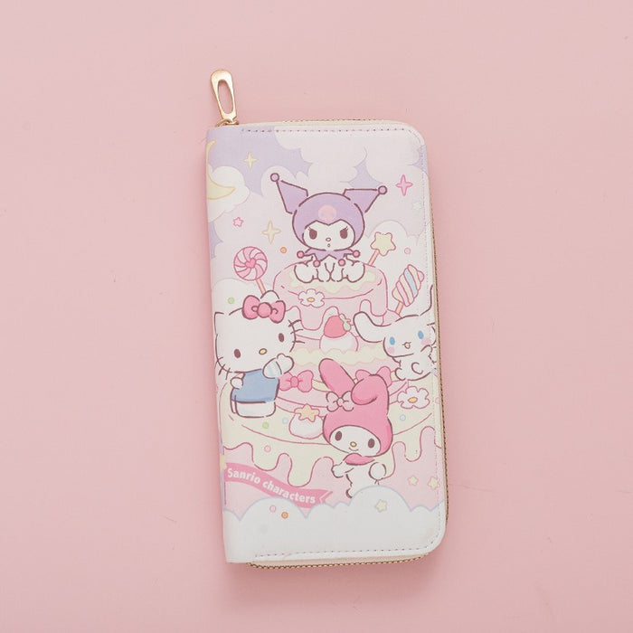 Wholesale Kitten Long Zipper Girl' s Wallet