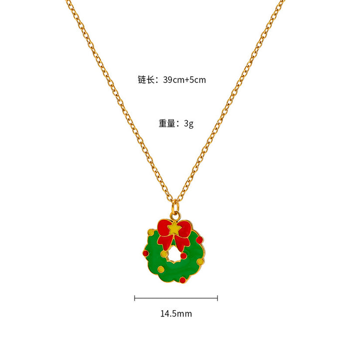 Wholesale Christmas new all-match atmosphere necklace