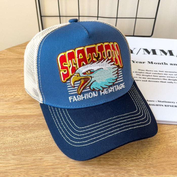 Wholesale Baseball Cap Hip-Hop Mesh Breathable Large Brim Peaked Cap for Adults