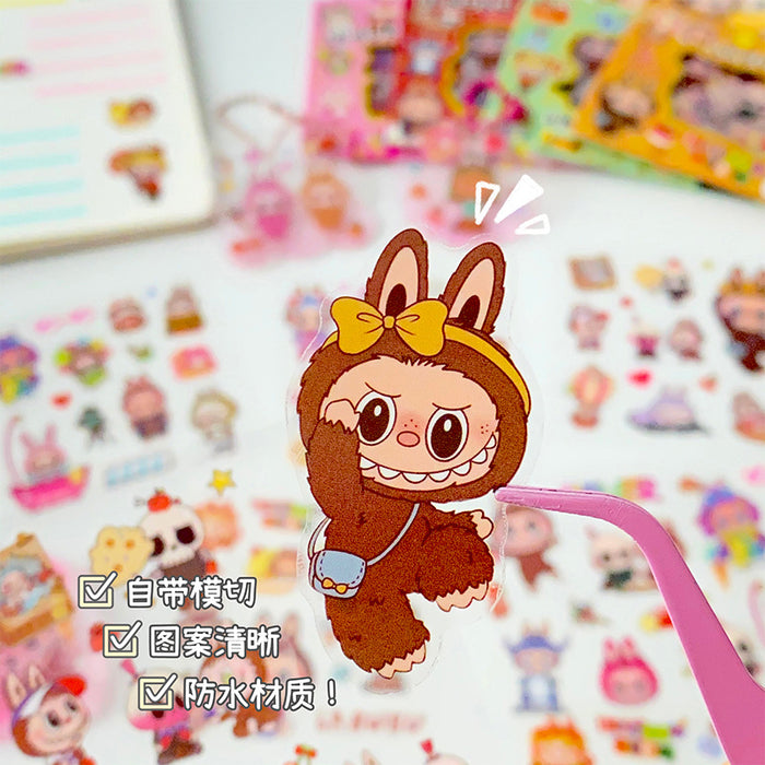 Wholesale Cute Cartoon PET Sticker Pack 5 Sheets Waterproof DIY Journal Scrapbook Decorative Accents