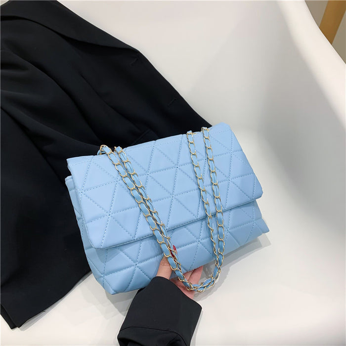 Wholesale Trendy Diamond Shoulder Bag Pu Leather Chain Bag JDC-SD-PuHui004