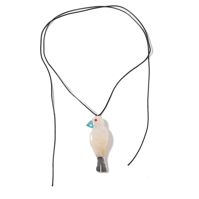 Wholesale Artistic Cute Resin Bird Pendant Long Necklace Simple Joker