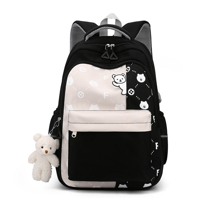 Wholesale school students large capacity girl backpack cartoon multi-layer junior high school student backpack durable lightweight