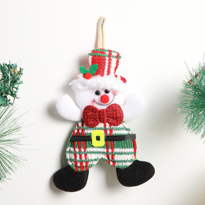 Wholesale Fabric  pendant holiday scene layout Christmas tree pendant Christmas decorations ornaments