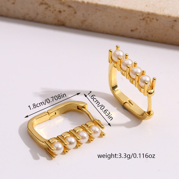 Wholesale Silver Needle Creative Diamond Earrings Simple Earrings High End