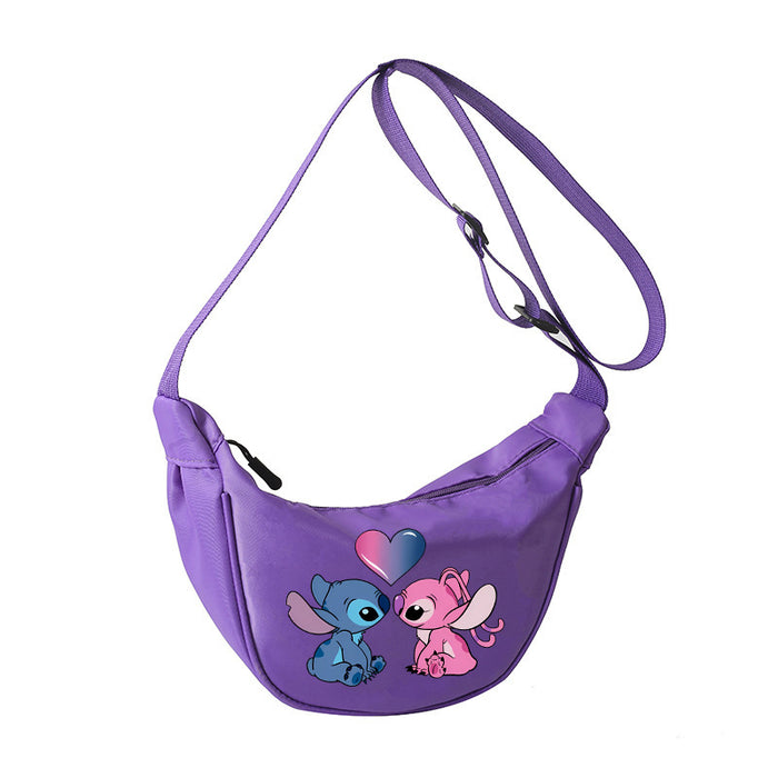 Wholesale Cartoon Print Nylon Crossbody Bag Women' s Bag Dumpling Bag Lightweight Simple Commuting