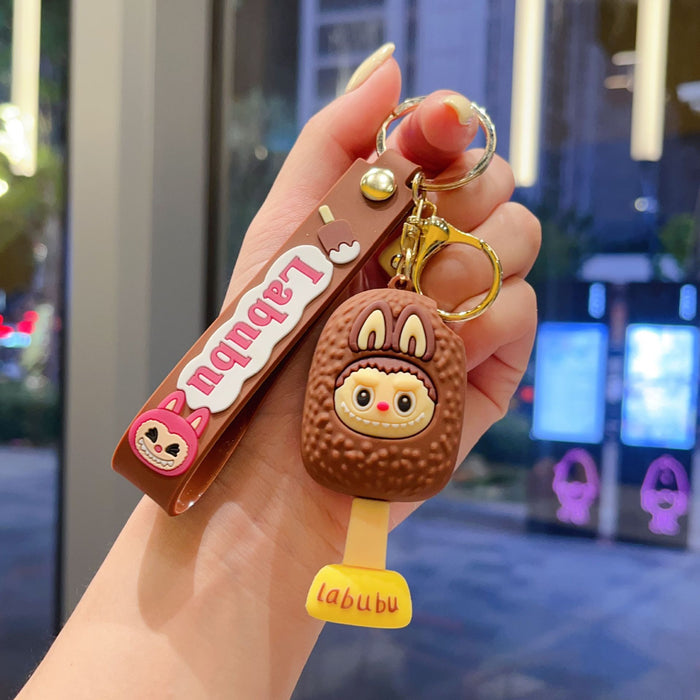 Wholesale Ice cream doll keychain,  bucktooth doll,  school bag pendant,  car keychain,  gift accessory