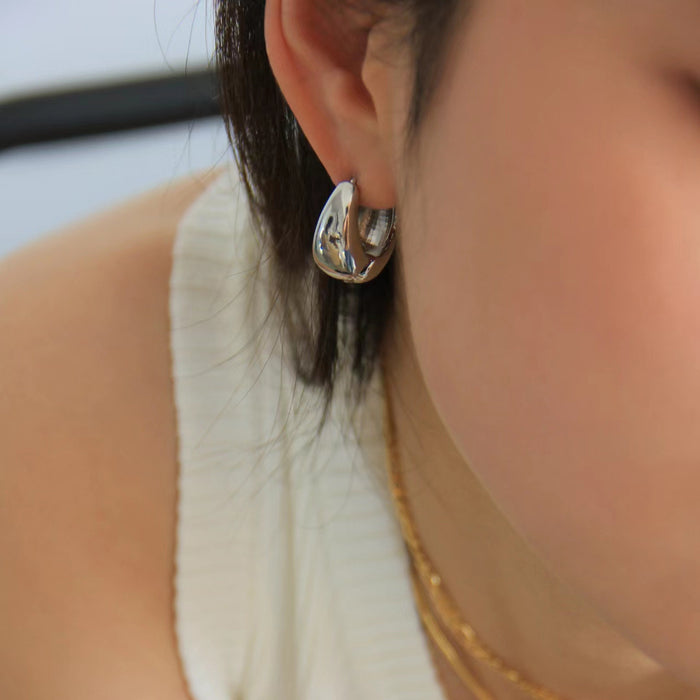 Wholesale Vintage CELI Metal Brass Gold-Plated Earrings