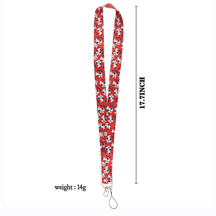 Wholesale 10 pcs Cartoon lanyard anti-loss hard shell keychain