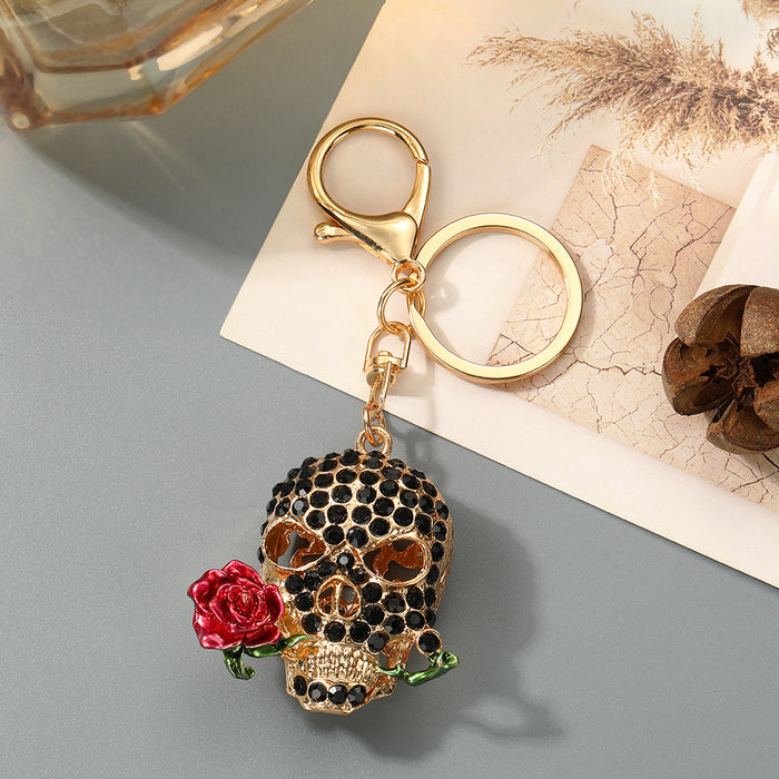 Wholesale Skeleton Skull Zinc Alloy Keychain Car Key Accessory Bag Charm Gift