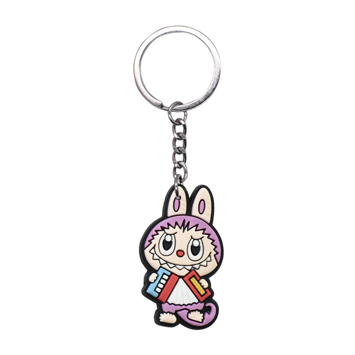 Wholesale Cartoon Pvc Key Chain Small Gifts Cute Key Ring DIY School Bag Pendant Key Chain