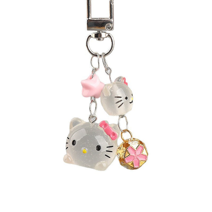 Wholesale Luminous keychain bell pendant bag charm