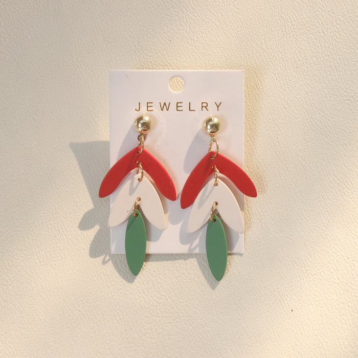 Wholesale Cute Christmas Acrylic Drop Earrings