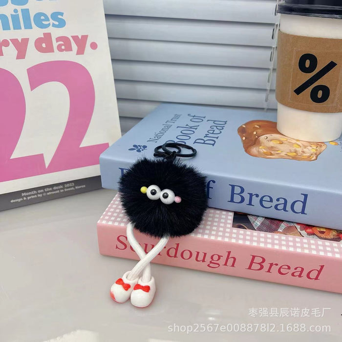 Wholesale Glasses plush pendant, niche keychain bag