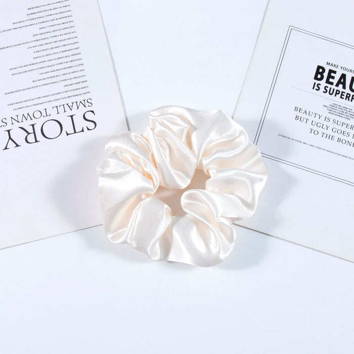 Wholesale hair Ring New satin solid color head rope simple Joker wholesale hair accessories