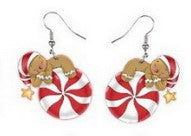 Wholesale Acrylic Christmas Cartoon Christmas Tree Earrings JDC-ES-Qiany008