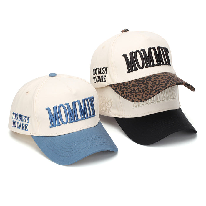 Wholesale Embroidered English Letter Leopard Print Baseball Cap - Women' s Sun Hat