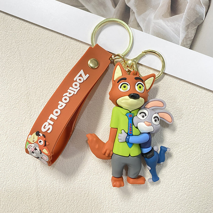 Wholesale Cute cartoon character keychains for couples