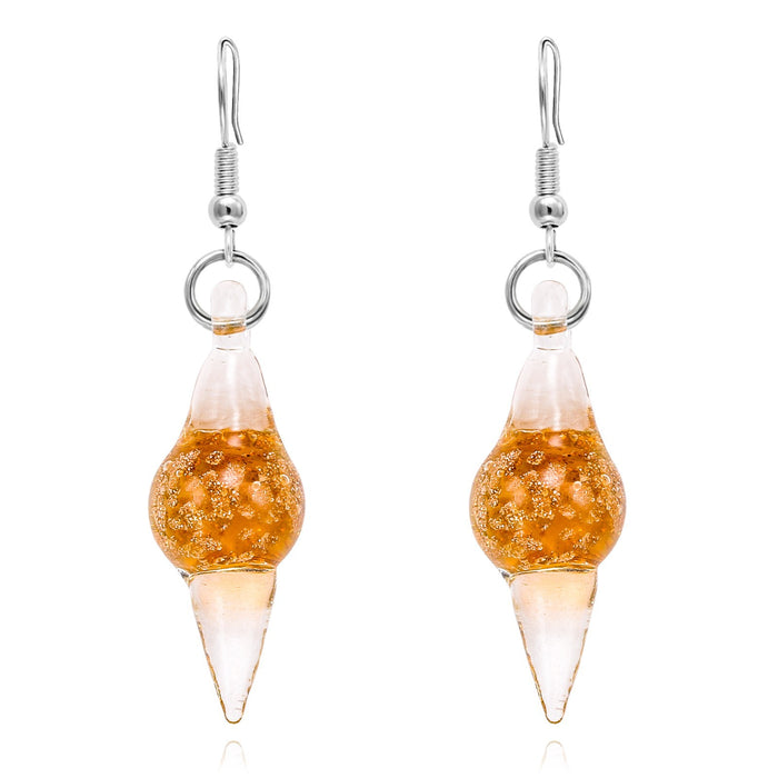 Wholesale Water droplet pendant, glass earrings, jewelry pendant, earring pendant