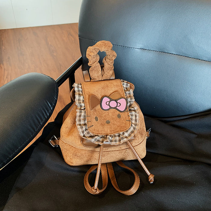 Wholesale PU cute cartoon retro style backpack bags for autumn and winter.