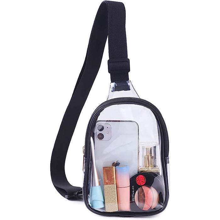 Wholesale Pvc Transparent Sports Chest Bag Messenger Bag JDC-SD-HanDuo001