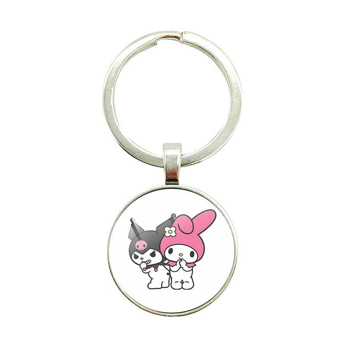 Wholesale Cartoon Time Gem Pendant Alloy Keychain JDC-KC-BinWei005