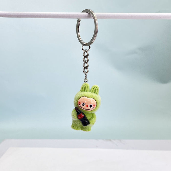 Wholesale Plush Coke Bottle Keychain Pendant Accessories Car Desktop Small Ornament