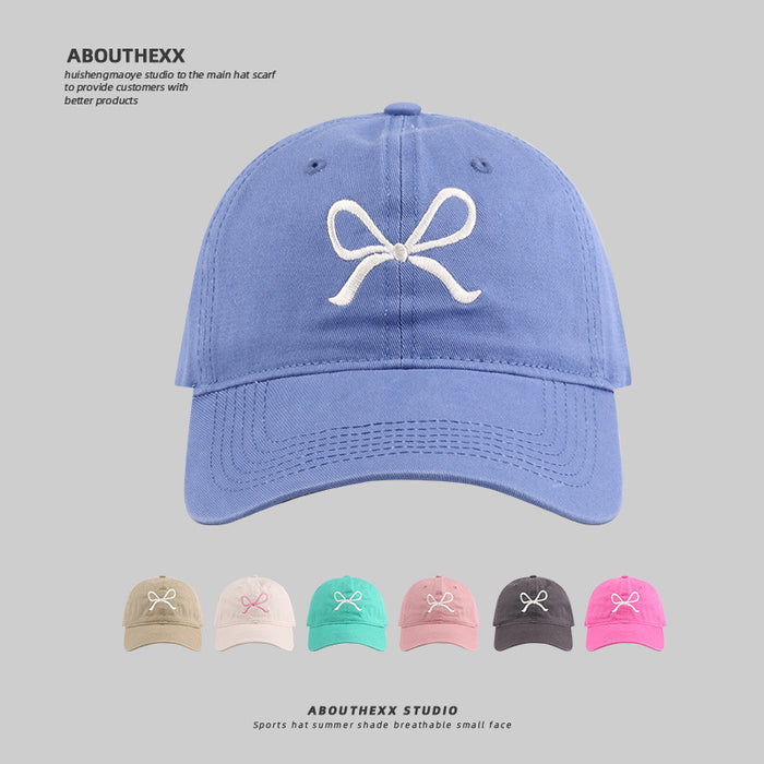 Wholesale Butterfly Embroidered Pattern Duck Tongue Hat Children's Sunshade Baseball Hat