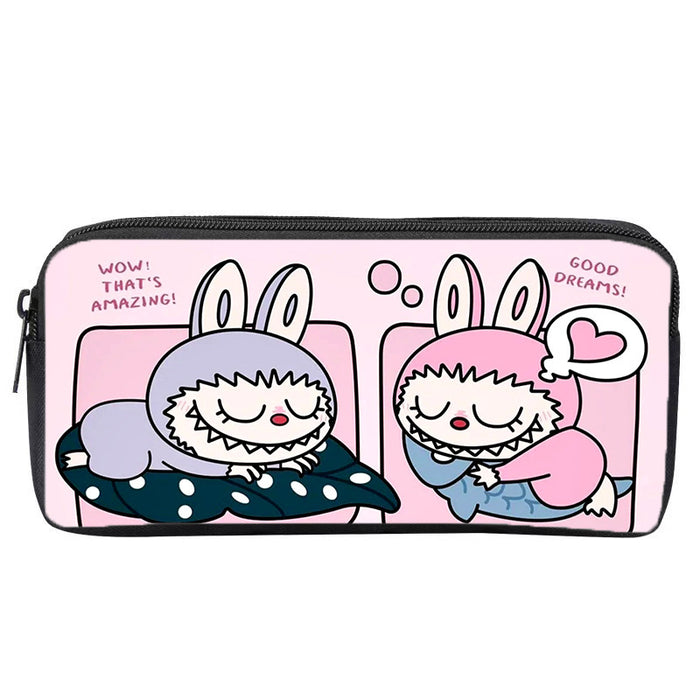 Wholesale Pencil Bag Student Stationery Bag Cartoon Printed Pencil Bag Single Layer Pencil Bag Large Capacity