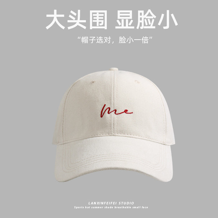 Wholesale Large Baseball Cap Face Small Cap New Big Head Cap Letter Fashion