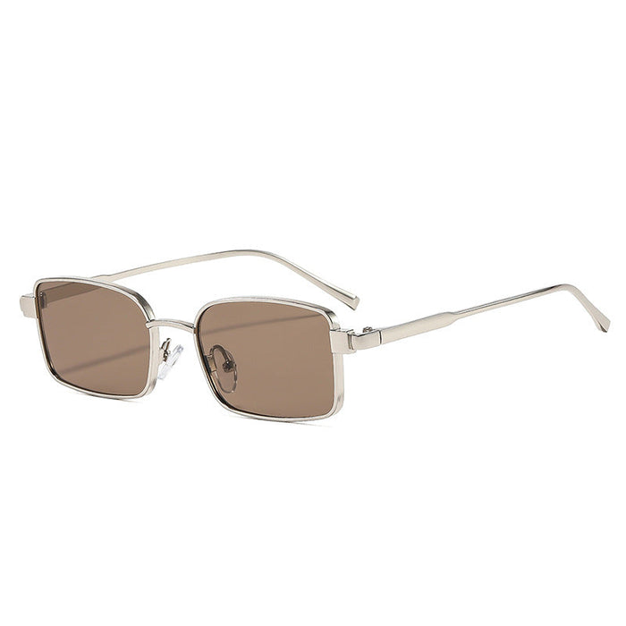 Wholesale Metal Cat-Eye Retro Square Sunglasses Gold Frame Gray Lenses UV400 for Women Party Outdoor Driving