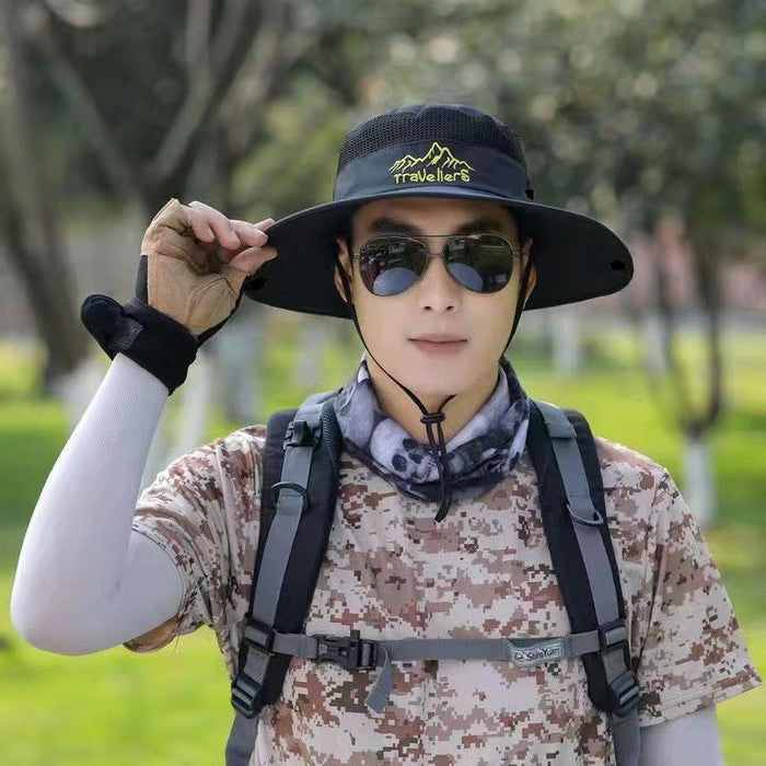 Wholesale Outdoor Summer Sun Protection Travel Fisherman Hat Men's Mountaineering Fishing Sun Hat