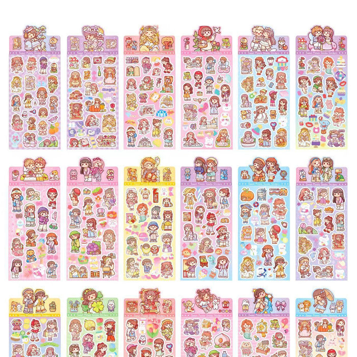 Wholesale Creative DIY Cute Cartoon Character Laser Stickers