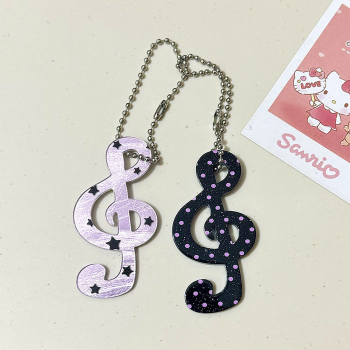 Wholesale Musical Note Cartoon Star Keychain