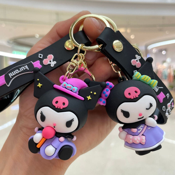 Wholesale Cute cartoon keychain creative couple bag pendant, car keychain pendant, small gift