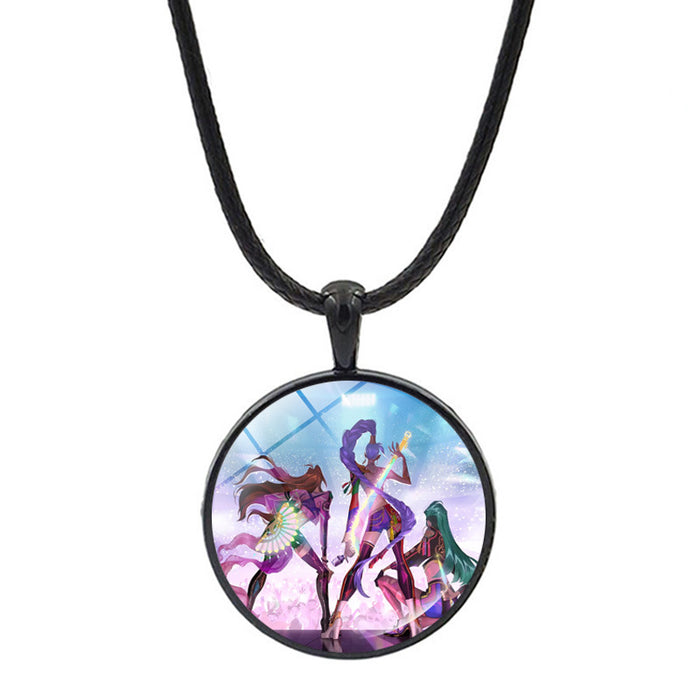 Wholesale Cartoon Anime Pendant Jewelry Sweater Chain Necklace