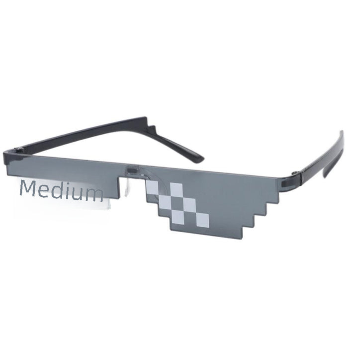 Wholesale Mosaic Glasses Personalized Pixel Sunglasses Double Row Mosaic Glasses