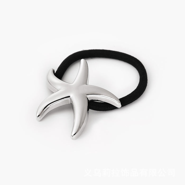 Wholesale Summer starfish shape ponytail hair band minimalist round high quality hair band