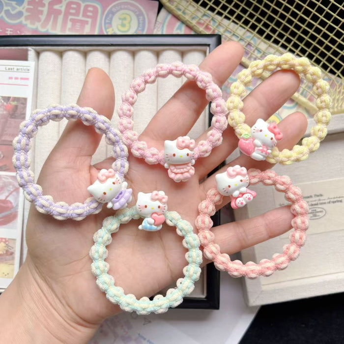 Wholesale Bow Kt Hair Band Hair Rope Couple Best Friend Gift Cartoon Hair Accessories