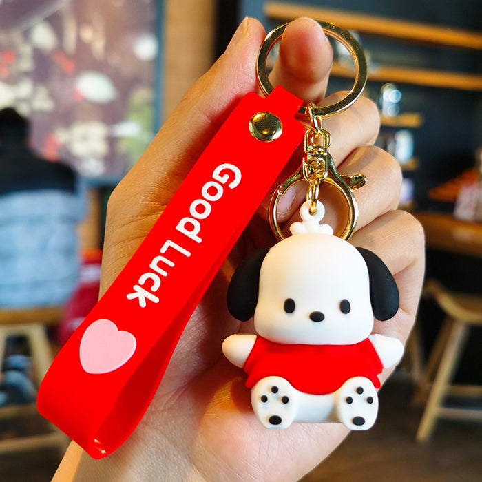 Wholesale Cartoon Silicone Doll Keychain JDC-KC-Tingm290